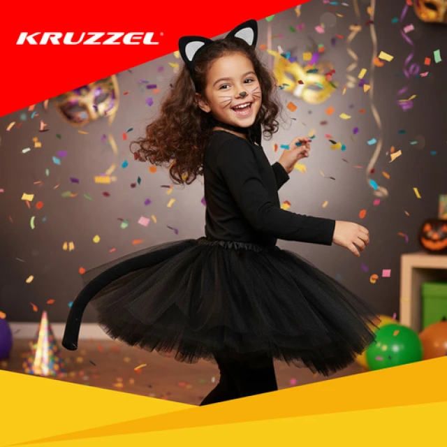 Костюм кошки Kruzzel 4 шт Black (5900779959668)