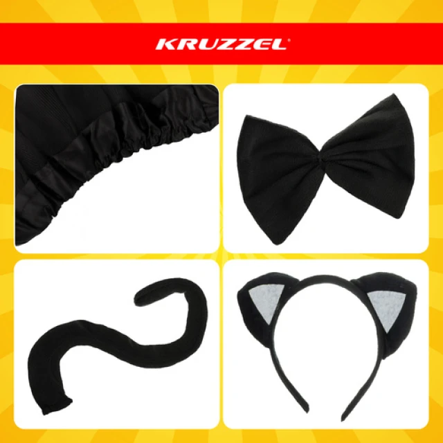 Костюм кошки Kruzzel 4 шт Black (5900779959668)