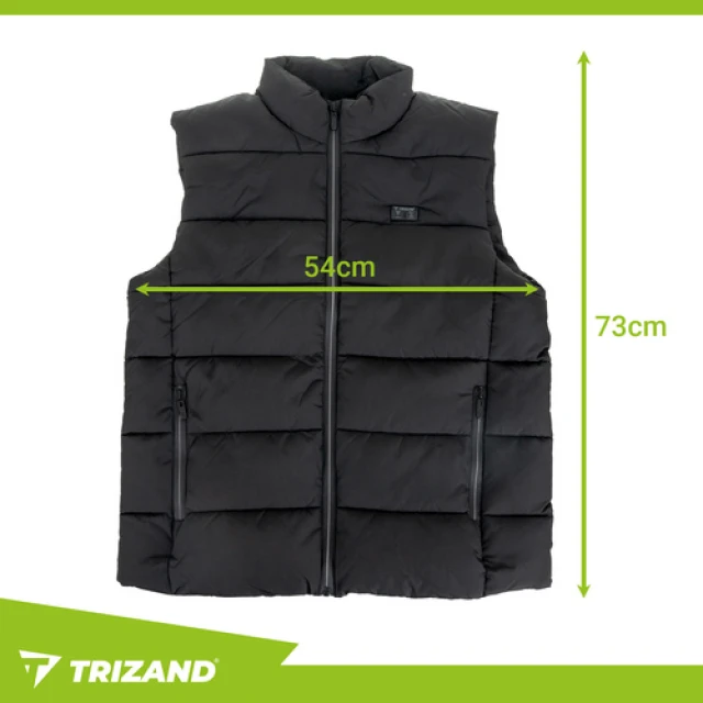 Жилет із підігрівом Trizand USB 11 зон 3 рівні M Black (5900779959736)