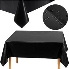 Скатертина одноразова Ruhhy 137x274 см Black (5900779959866)