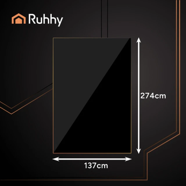 Скатертина одноразова Ruhhy 137x274 см Black (5900779959866)