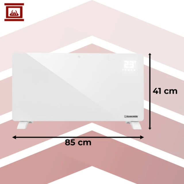 Панельний обігрівач Kaminer Zelva 2300-2500 Вт Wi-Fi (5900779959903)