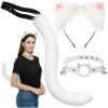 Костюм кішки/лисиці з хвостом та вушками Ruhhy 3 елементи White (5900779959996)