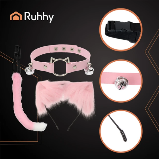 Костюм кота/лисиці Ruhhy 3 предмета Pink (5900779960008)