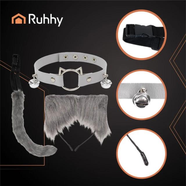 Костюм кота/лисиці Ruhhy 3 предмета Gray (5900779960015)
