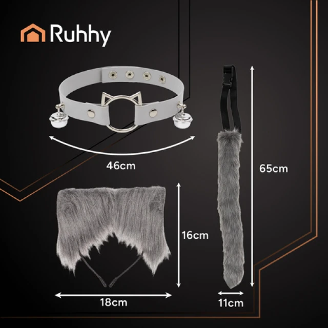 Костюм кота/лисиці Ruhhy 3 предмета Gray (5900779960015)