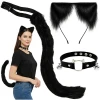 Костюм кішки/лисиці з хвостом та вушками Ruhhy 3 елементи Black (5900779960022)