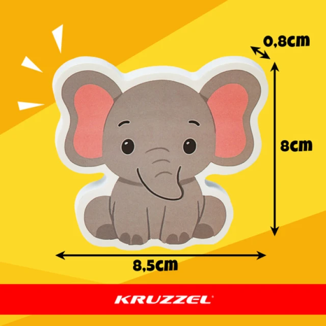Наклейки з пінки для ванни Kruzzel 26600 тваринки 12 шт (5900779960046)