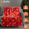 Плед різдвяний фланелевий Ruhhy 150x200 см Red (5900779960091)