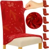 Чохли на крісла різдвяні Ruhhy 6 шт Red 50x40x40 см (5900779960251)