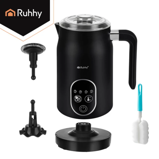 Спінювач молока з дисплеєм Ruhhy 500 Вт 80/270 мл Black (5900779960305)