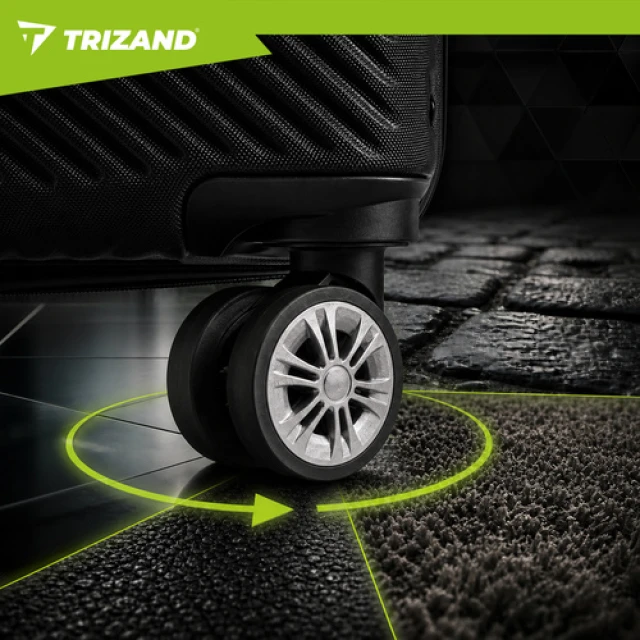 Набір валіз Trizand 3 в 1 Black (5900779960336)