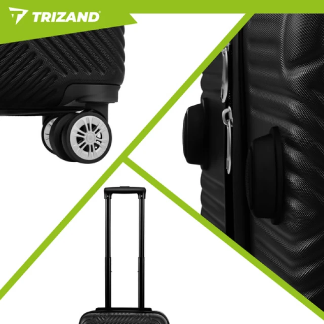 Набір валіз Trizand 3 в 1 Black (5900779960336)