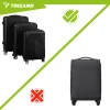 Набір валіз Trizand 3 в 1 Black (5900779960336)