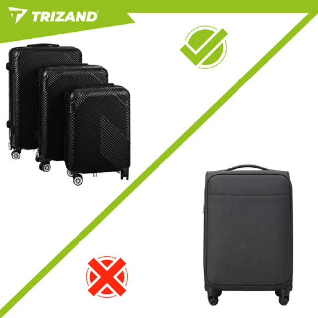 Набір валіз Trizand 3 в 1 Black (5900779960336)