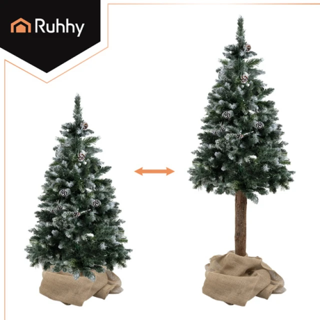 Штучна ялинка на стовбурі заснежена Ruhhy 180 см (5900779960374)