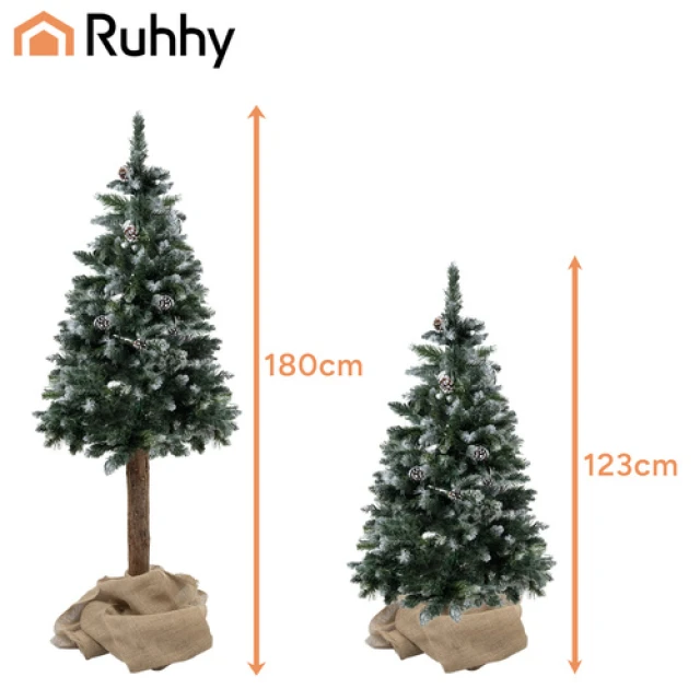 Штучна ялинка на стовбурі заснежена Ruhhy 180 см (5900779960374)