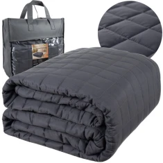 Утяжелена ковдра Ruhhy 200x220 см 10 кг Grey (5900779960497)