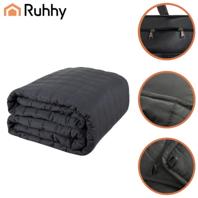 Утяжелена ковдра Ruhhy 200x220 см 10 кг Grey (5900779960497)