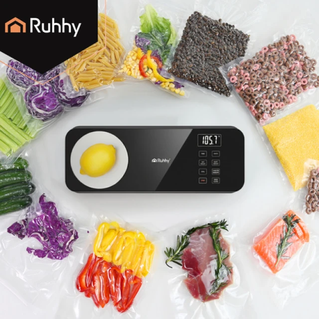 Вакуумний пакувальник з вагами Ruhhy 120 Вт 80 кПа (5900779960541)