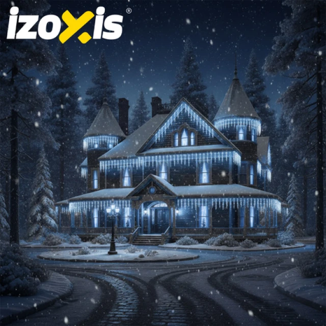 Світлодіодна гірлянда Izoxis 500 LED 22,5 м Cold White IP44 (5900779960688)