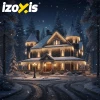 Гірлянда вулична Izoxis 500 LED 22,5 м 8 режимів Warm White (5900779960695)