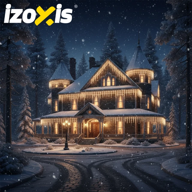 Гірлянда вулична Izoxis 500 LED 22,5 м 8 режимів Warm White (5900779960695)