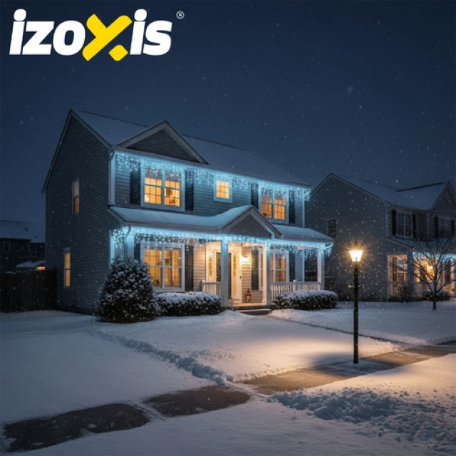 Світлодіодна гірлянда Izoxis 300 LED 15 м Cold White IP44 (5900779960749)