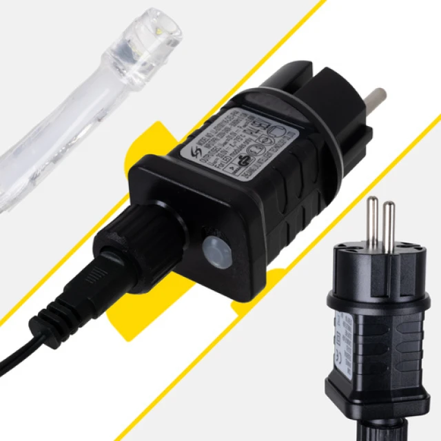 Світлодіодна гірлянда Izoxis 300 LED 15 м Cold White IP44 (5900779960749)