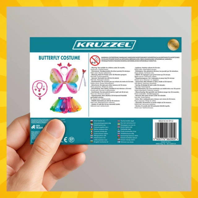 Костюм метелика Kruzzel 6 елементів (5900779960909)