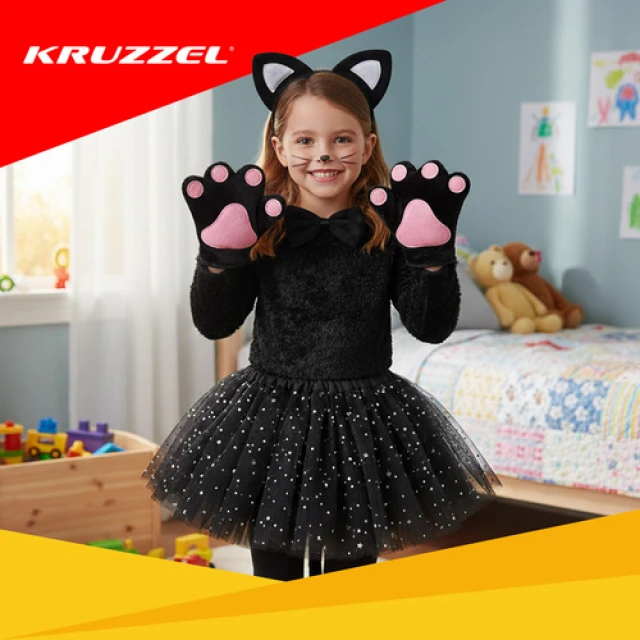 Костюм кішки Kruzzel 7 шт Black (5900779960916)