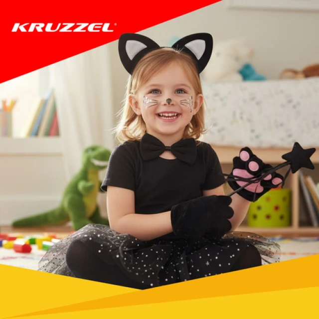 Костюм кішки Kruzzel 7 шт Black (5900779960916)