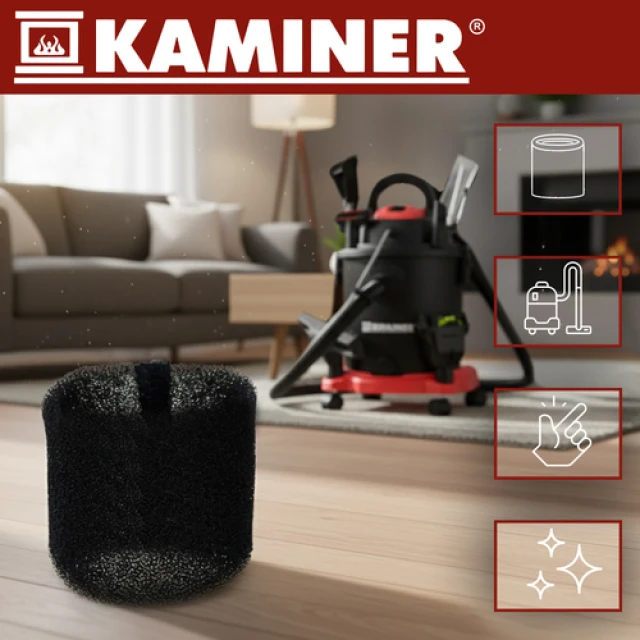 Губчастий фільтр для пилососа Kaminer 28x7,5 см (5900779960930)