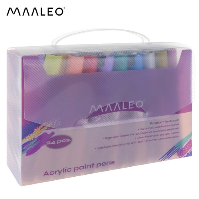 Набір акрилових маркерів Maaleo 24 шт (5900779961043)