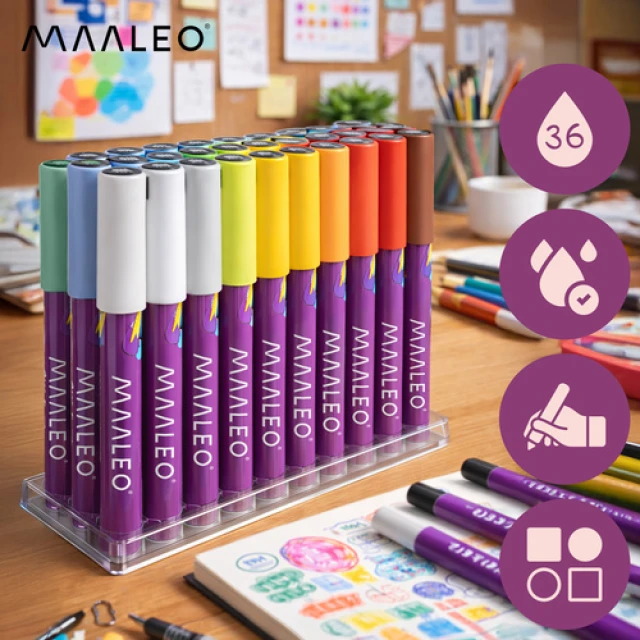 Набір акрилових маркерів Maaleo 36 шт (5900779961050)