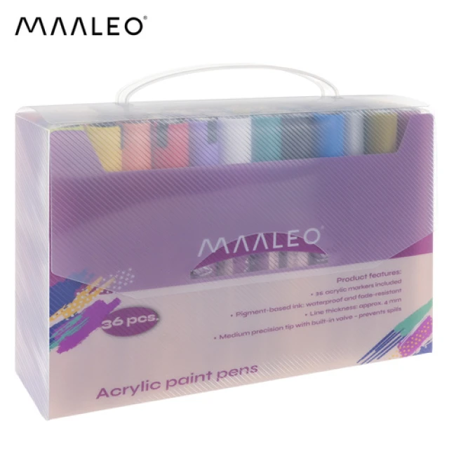 Набір акрилових маркерів Maaleo 36 шт (5900779961050)