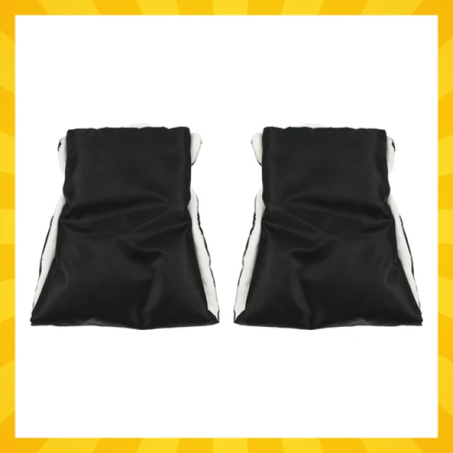 Муфти для коляски подвійні з плюшем Kruzzel 2 шт Black (5900779961067)