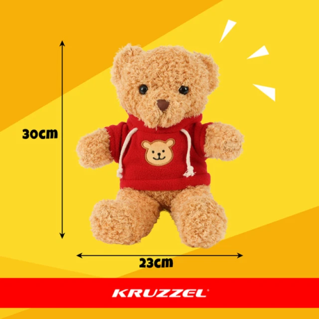 М'яка іграшка Ведмедик Kruzzel 30 см Light Brown (5900779961081)