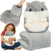 Игрушка-подушка с одеялом Хомяк Kruzzel 2 в 1 105x200 см (5900779961128)