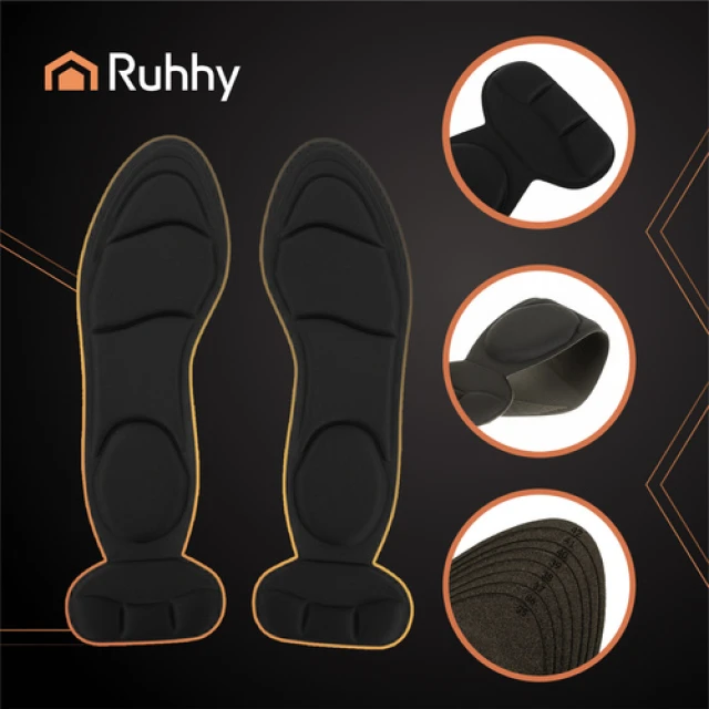 Стельки для обуви на каблуках Ruhhy Black (5900779961333)