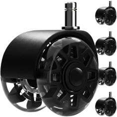 Колеса для крісла Ruhhy 11x22 мм Black 5 шт (5900779961340)