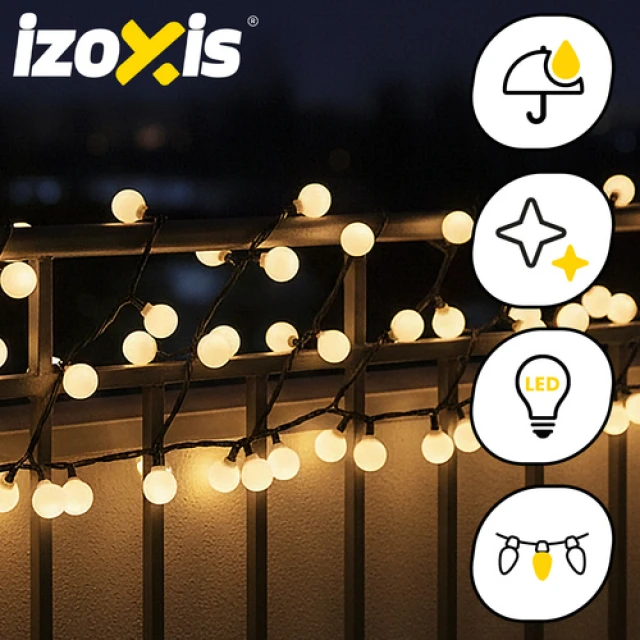Світлодіодна гірлянда Izoxis 300 LED 30 м Warm White IP44 (5900779961388)