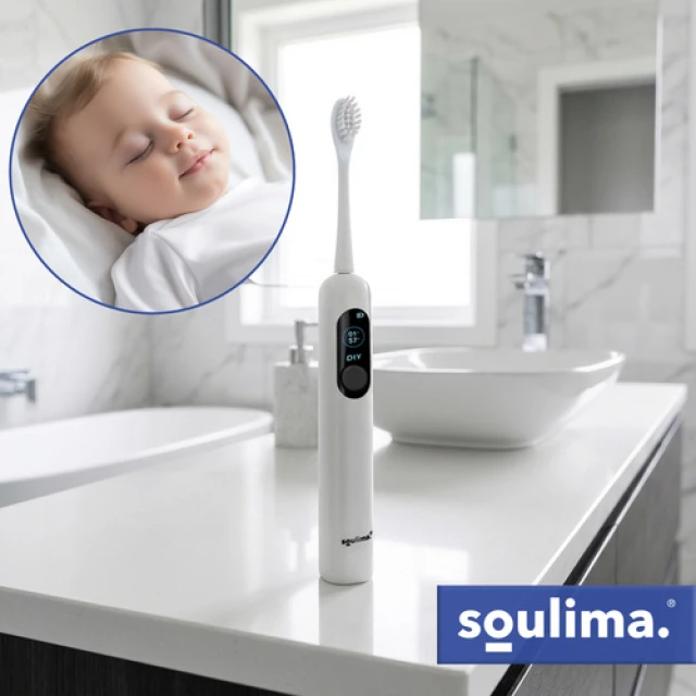 Електрична зубна щітка Soulima X800 90000 об/хв 6 насадок White (5900779961470)