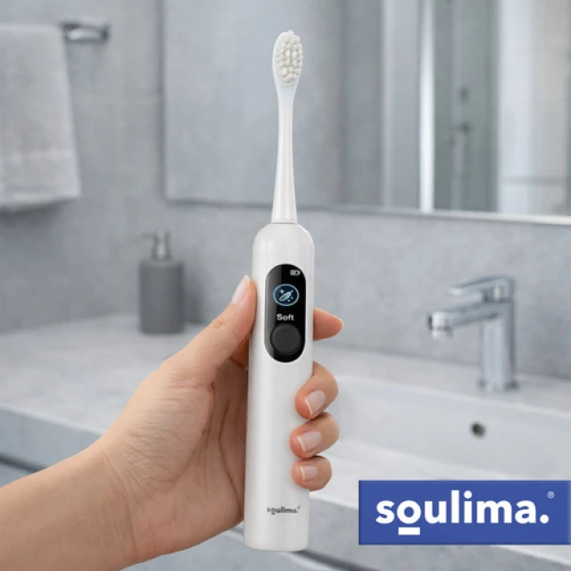 Електрична зубна щітка Soulima X800 90000 об/хв 6 насадок White (5900779961470)