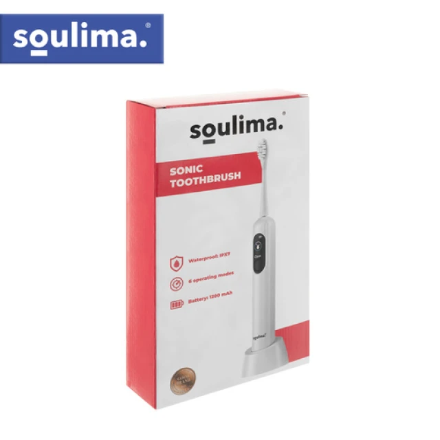 Електрична зубна щітка Soulima X800 90000 об/хв 6 насадок White (5900779961470)
