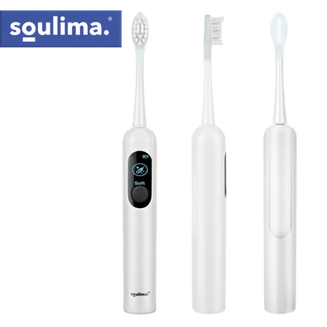 Електрична зубна щітка Soulima X800 90000 об/хв 6 насадок White (5900779961470)