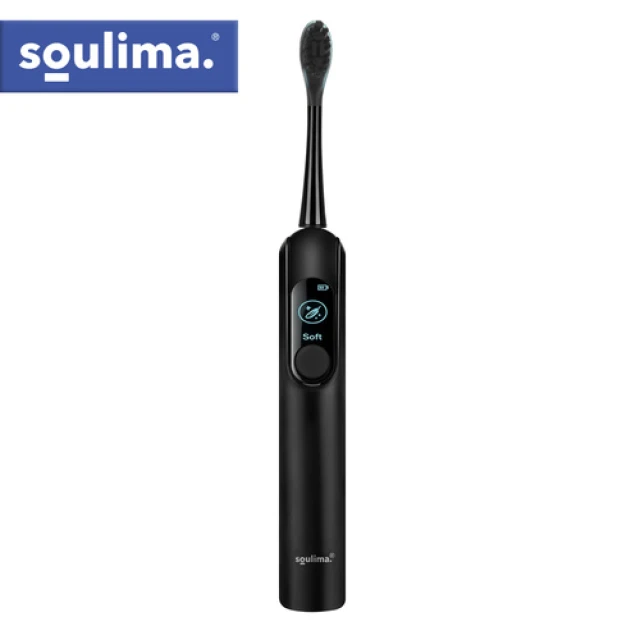 Електрична зубна щітка Soulima X800 90000 об/хв 6 насадок Black (5900779961487)