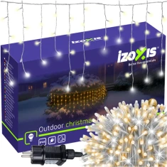 Світлодіодна гірлянда Izoxis 100 LED 6 м Warm White IP44 (5900779961494)