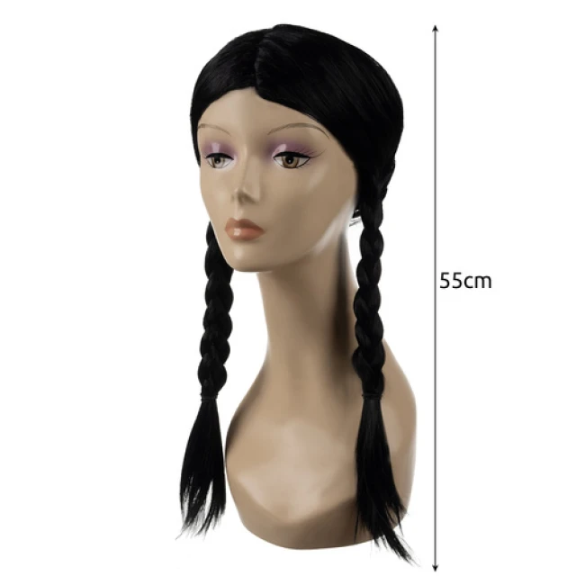 Перука жіноча з косами Soulima Black (5900779961500)