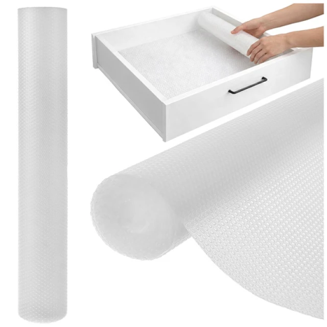 Протиковзкий килимок для шухляд Ruhhy 500x50 см White (5900779961579)